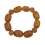 Amber engraved round and barrel beads Bracelet