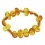Amber lentil beads Bracelet
