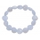 Blue chalcedony heart shaped beads bracelet