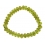 Peridot flat beads bracelet