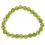 Peridot round beads bracelet