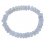 Blue chalcedony flat beads bracelet