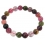 Muticolor Tourmaline round beads bracelet