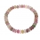 Muticolor Tourmaline flat beads bracelet