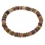 Muticolor Tourmaline flat beads bracelet