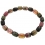 Muticolor Tourmaline barrel beads bracelet