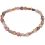 Muticolor Tourmaline heart & flat beads bracelet