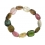Muticolor Tourmaline faceted irregular beads bracelet