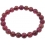 Red color Tourmaline round beads bracelet