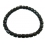 Black Tourmaline barrel shaped beads bracelet