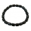 Black Tektite barrel shaped beads bracelet