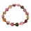 Muticolor Tourmaline round beads bracelet