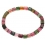 Muticolor Tourmaline round beads bracelet