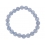 Blue chalcedony round beads bracelet