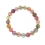 Muticolor Tourmaline round beads bracelet