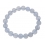Blue chalcedony round beads bracelet