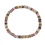 Muticolor Tourmaline faceted flat beads bracelet