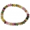 Muticolor Tourmaline faceted round beads bracelet