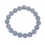 Blue chalcedony round beads bracelet
