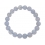 Blue chalcedony round beads bracelet