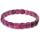Red color Tourmaline faceted DD beads bracelet