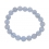 Blue chalcedony round beads bracelet
