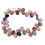 Muticolor Tourmaline faceted pear beads bracelet
