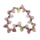 Muticolor Tourmaline leaf shape & faceted flat beads bracelet