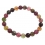 Muticolor Tourmaline round beads bracelet