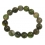 Cat's eye Green color Tourmaline round beads bracelet