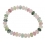 Muticolor Tourmaline flat beads bracelet