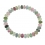 Muticolor Tourmaline flat beads bracelet