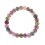 Muticolor Tourmaline heart shape beads bracelet