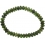 Green Tourmaline flat beads bracelet