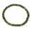 Green Tourmaline flat beads bracelet