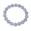 Blue chalcedony round beads bracelet