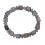 Blue watermelon Tourmaline column & flat beads bracelet