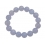 Blue chalcedony round beads bracelet