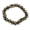 Smoky Quartz + White Quartz grape beads bracelet