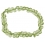 Peridot flat pear beads bracelet