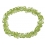 Peridot flat pear beads bracelet