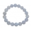 Blue chalcedony round beads bracelet