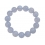 Blue chalcedony round beads bracelet