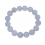 Blue chalcedony round beads bracelet
