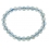 Aquamarine round beads bracelet