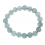 Aquamarine round beads bracelet