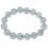 Aquamarine round beads bracelet