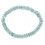 Aquamarine barrel beads bracelet