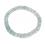 Aquamarine barrel beads bracelet