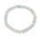 Aquamarine faceted flat beads bracelet
